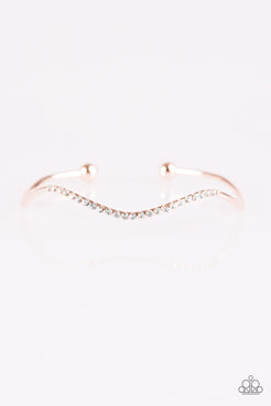 No Small Shimmer - Rose Gold Bracelet ❤️ Paparazzi