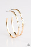 A Cut Above The Rest - Gold Hoops ~ Paparazzi Earrings