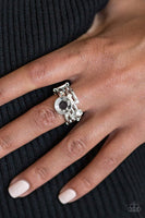 Pardon My Sparkle - Silver Ring ❤️ Paparazzi