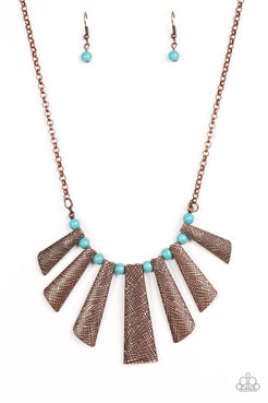 Sassy Stonehenge - Copper Necklace ❤️ Paparazzi