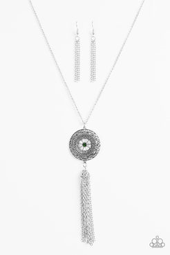 Noble Navigator - Green Necklace ❤️ Paparazzi
