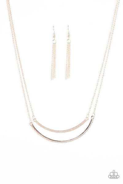 Come Rain Or Moonshine - Rose Gold Necklace