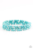 Stone Paradise - Blue Bracelet ❤️ Paparazzi