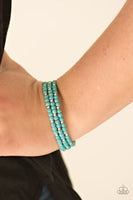 Stone Paradise - Blue Bracelet ❤️ Paparazzi
