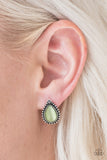 Wouldnt Gleam Of It - Green Post Earrings ~ Paparazzi