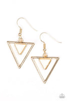 Triassic Princess - Gold Earrings ~ Paparazzi