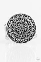 Petal Mantra - Silver Ring ~ Paparazzi