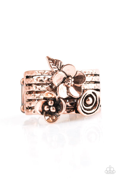 Meadow Flowers - Copper Ring ❤️ Paparazzi