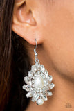 Trophy Trove - White Earrings ~ Paparazzi