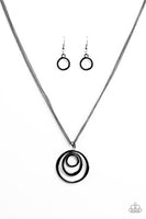 SOL Music - Gunmetal/Black Necklace ❤️ Paparazzi