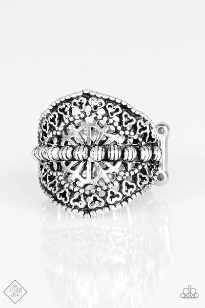 Travel Treasure - Silver Ring ~ Paparazzi