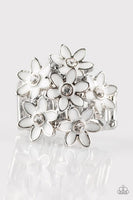 Blooming Bouquets - White Ring ~ Paparazzi Rings