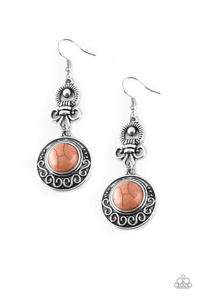 Southern Serenity - Brown Earrings ~ Paparazzi