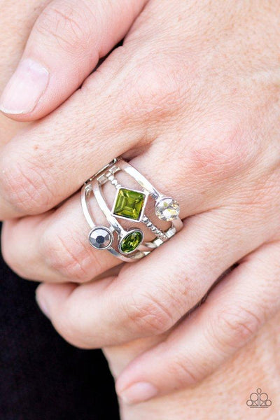 Urban Meditation - Green Ring ~ Paparazzi