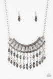 The Desert Is Calling - Silver Necklace ❤️ Paparazzi