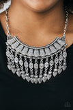 The Desert Is Calling - Silver Necklace ❤️ Paparazzi