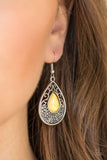 Tucson Tunes - Yellow Earrings ❤️ Paparazzi