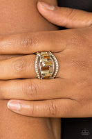 Treasure Chest Charm - Brown Ring ~ Paparazzi