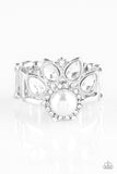 Crown Coronation - White Ring ~ Paparazzi Life Of The Party
