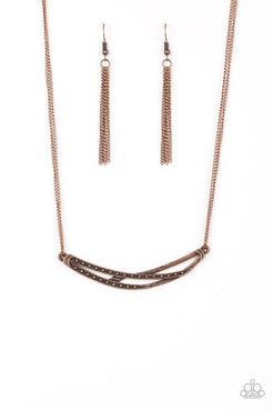 Moto Modern - Copper Necklace ❤️ Paparazzi