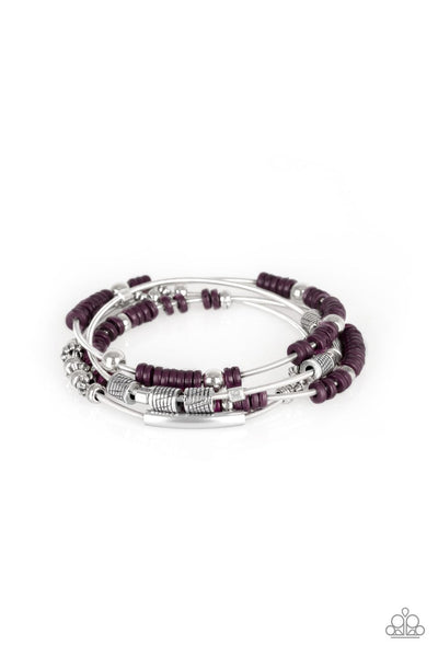 Tribal Spunk - Purple Bracelet ~ Paparazzi