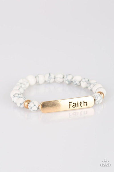 Fearless Faith - Gold Bracelet ~ Paparazzi