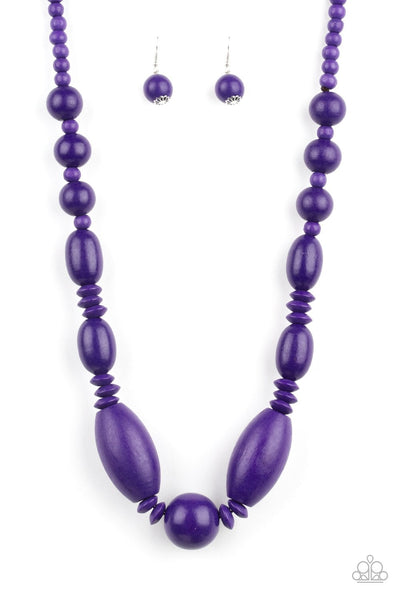 Summer Breezin - Purple Necklace ~ Paparazzi