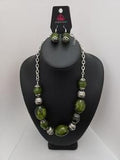 Ice Melt - Green Necklace ~ Paparazzi