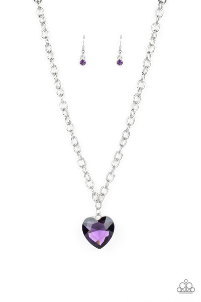 Flirtatiously Flashy - Purple Necklace ~ Paparazzi