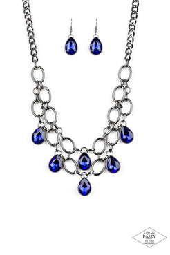 Show-Stopping Shimmer - Blue Necklace ❤️ Paparazzi