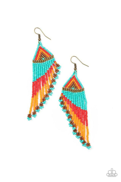 Rainbow Winds - Multi Earrings ❤️ Paparazzi