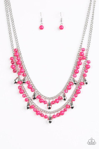 Mardi Gras Glamour - Pink Necklace ~ Paparazzi