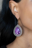 Terrazzo Tundra - Purple Earrings ❤️ Paparazzi