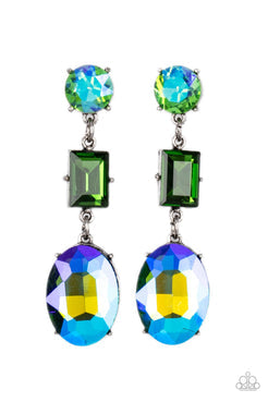 Extra Envious - Green Earrings - Paparazzi