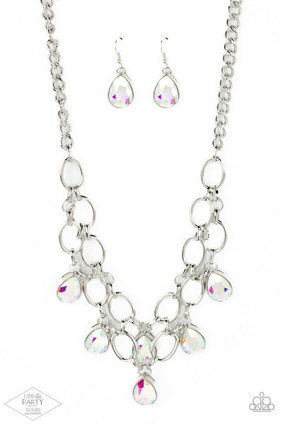 Show-Stopping Shimmer - Multi Iridescent Necklace Paparazzi Life Of The Party