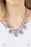 Show-Stopping Shimmer - Multi Iridescent Necklace Paparazzi Life Of The Party