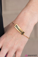 Blessed - Gold Bracelet ~ Paparazzi Inspirational