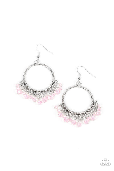 As if by Magic - Pink Earrings ❤️ Paparazzi