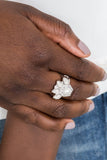 Crown Coronation - White Ring ~ Paparazzi Life Of The Party