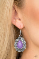 Tribal Tango - Purple Earrings ~ Paparazzi