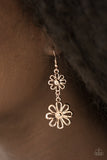 A Date With Daisies - Rose Gold Earrings ~ Paparazzi
