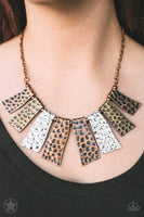 A Fan Of The Tribe - Copper Necklace ~ Paparazzi Blockbusters