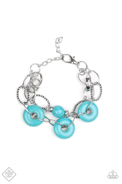 Absolutely Artisan - Blue Bracelet ~ Paparazzi Fashion Fix