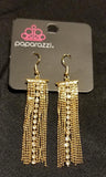 Another Day Drama - Gold Earrings ~ Paparazzi Fashion Fix