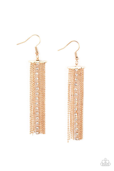 Another Day Drama - Gold Earrings ~ Paparazzi Fashion Fix