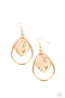 Artisan Refuge - Gold Earrings ❤️ Paparazzi
