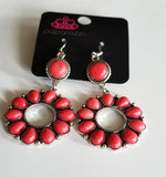 Back At The Ranch - Red Earrings ~ Paparazzi Fashion Fix