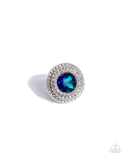 Bedazzled Babe - Blue Ring ❤️ Paparazzi