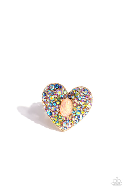 Bejeweled Beau - Gold Ring ❤️ Paparazzi
