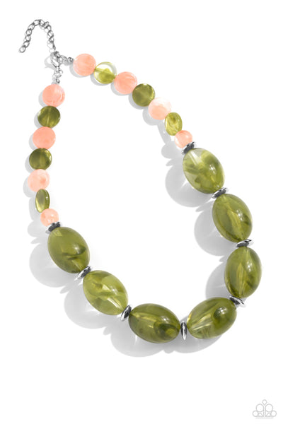 Belle of the Beach - Green Necklace - Paparazzi